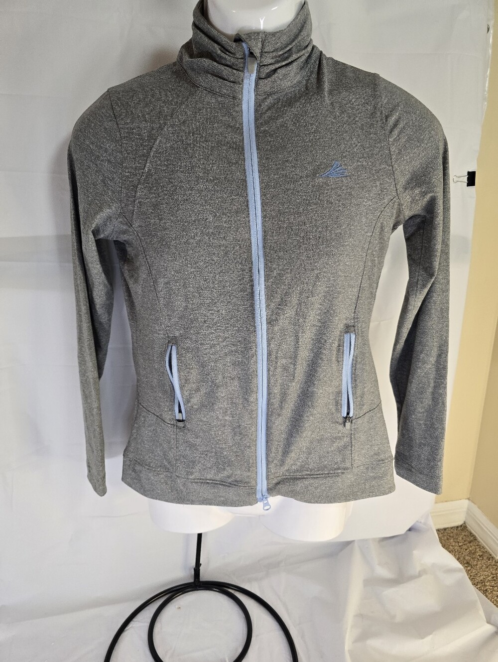 Peter Millar Women's Size Small Gray and Blue Full-Zip Jacket